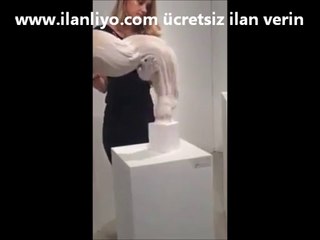 Kağıttan İnanılmaz Akordiyon Heykel