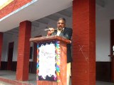 Muhammad Asghar Khan Principal Govt. College For Elementary Teachers Training Pasrur is Addressing at Rehman Model School