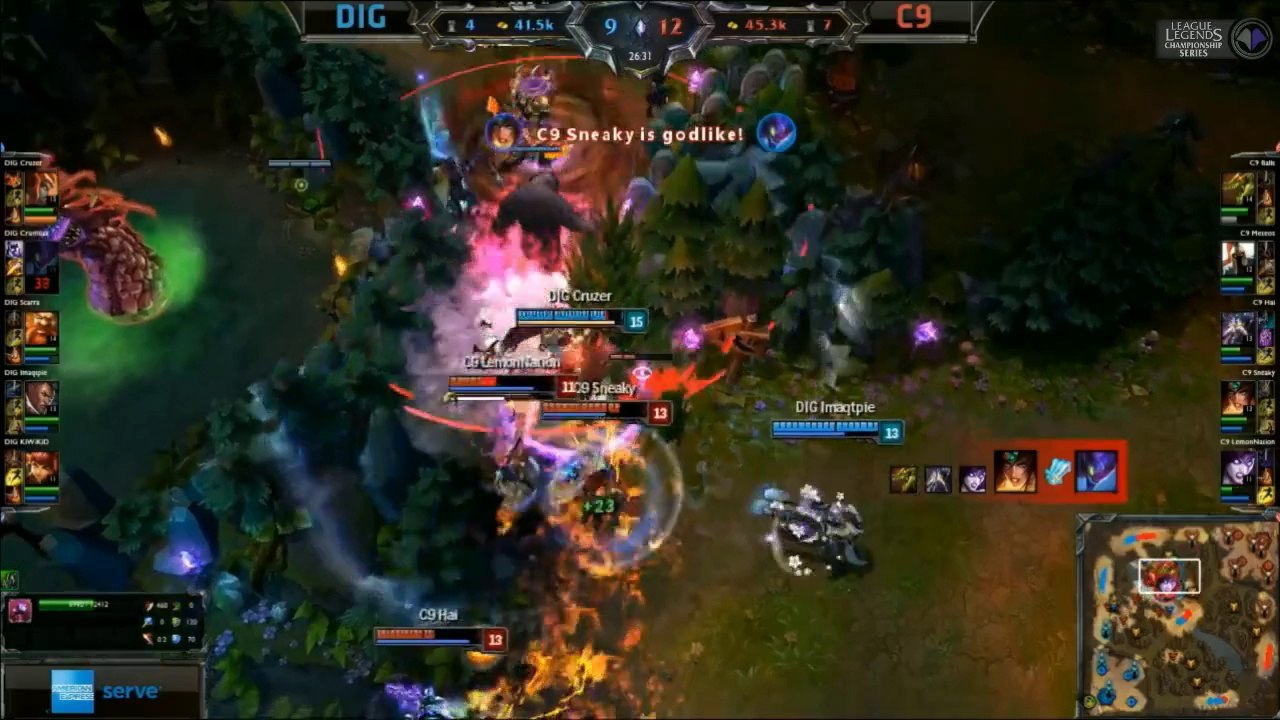LCS NA W8D2 Game 6 DIG vs C9