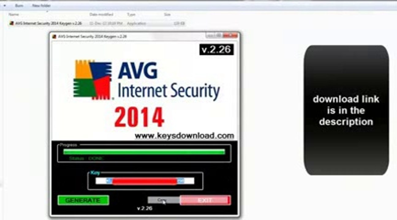 AVG Internet Security 2014 Keygen v.2.26 [AVG 2014 Key Generator]