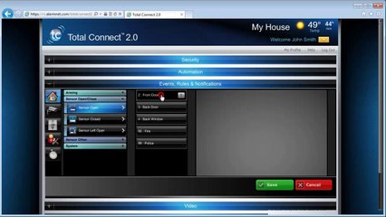 Honeywell Total Connect 2.0: How to Create Video Notifications