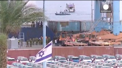 Israel brings suspected arms ship to dock