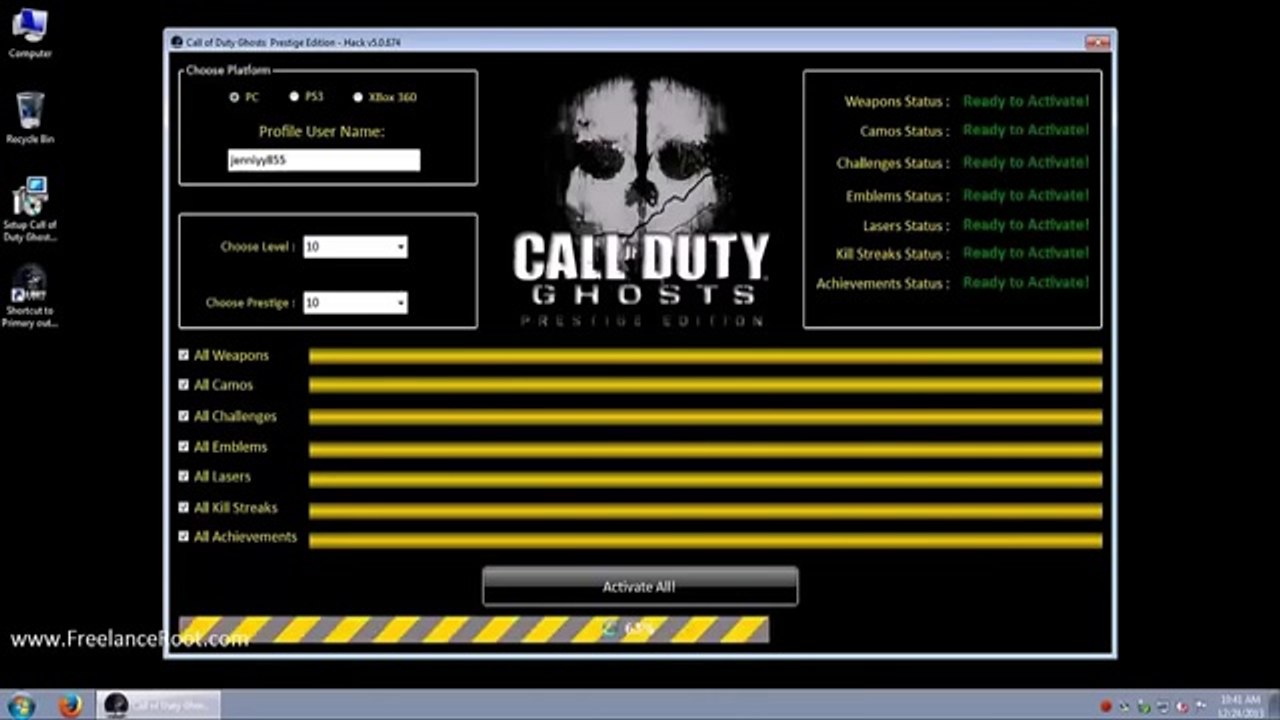 [HOT] Call of Duty Ghosts Prestige Hack AimBot [NEW UPDATE February 2014]