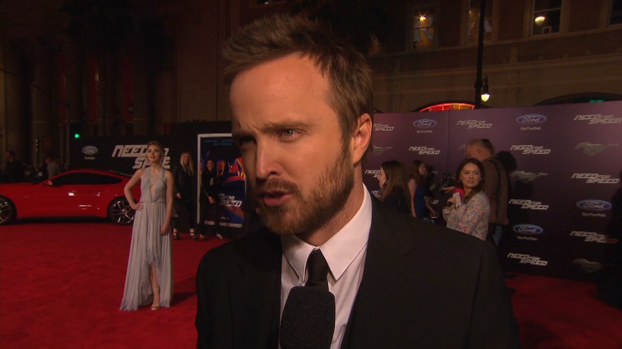 Aaron Paul Keeps Looking Back At A Sexy Imogen Poots