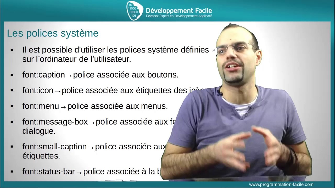 comment utiliser les polices de caracteres font avec CSS3