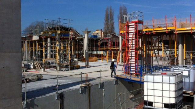 Chantier de la future bibliothèque