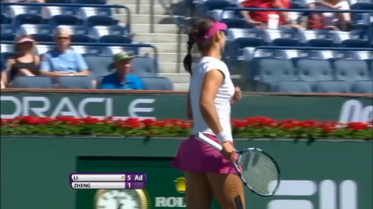 Indian wells: li na mit halber lehrstunde