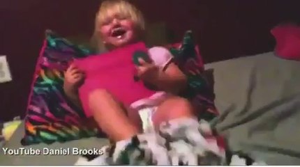 Little girl's dramatic reaction when she wants her iPad!