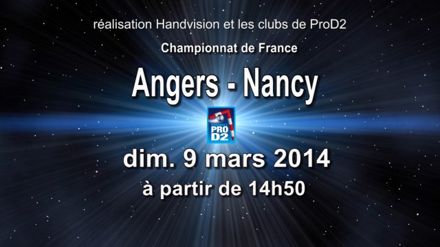 Angers Noyant HBC / Grand Nancy ASPTT - handball ProD2 - mi-temps 1