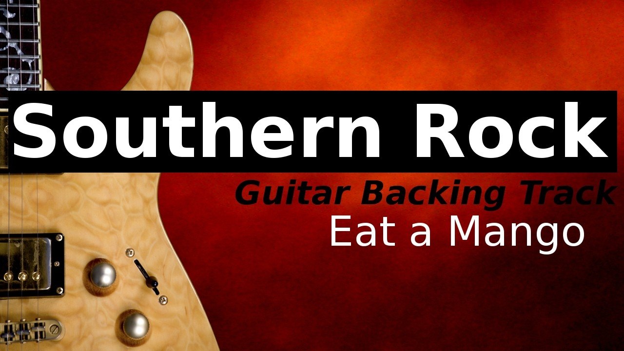 Southern Rock Backing Track for Guitar in E Major - Eat a Mango