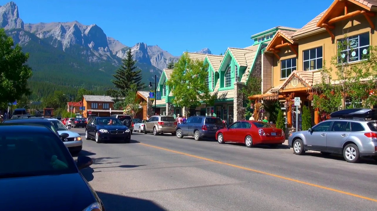 Sunday on Main Street of Canmore.