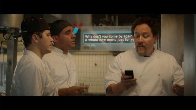 Jon Favreau, Robert Downey Jr., Scarlett Johansson in Chef