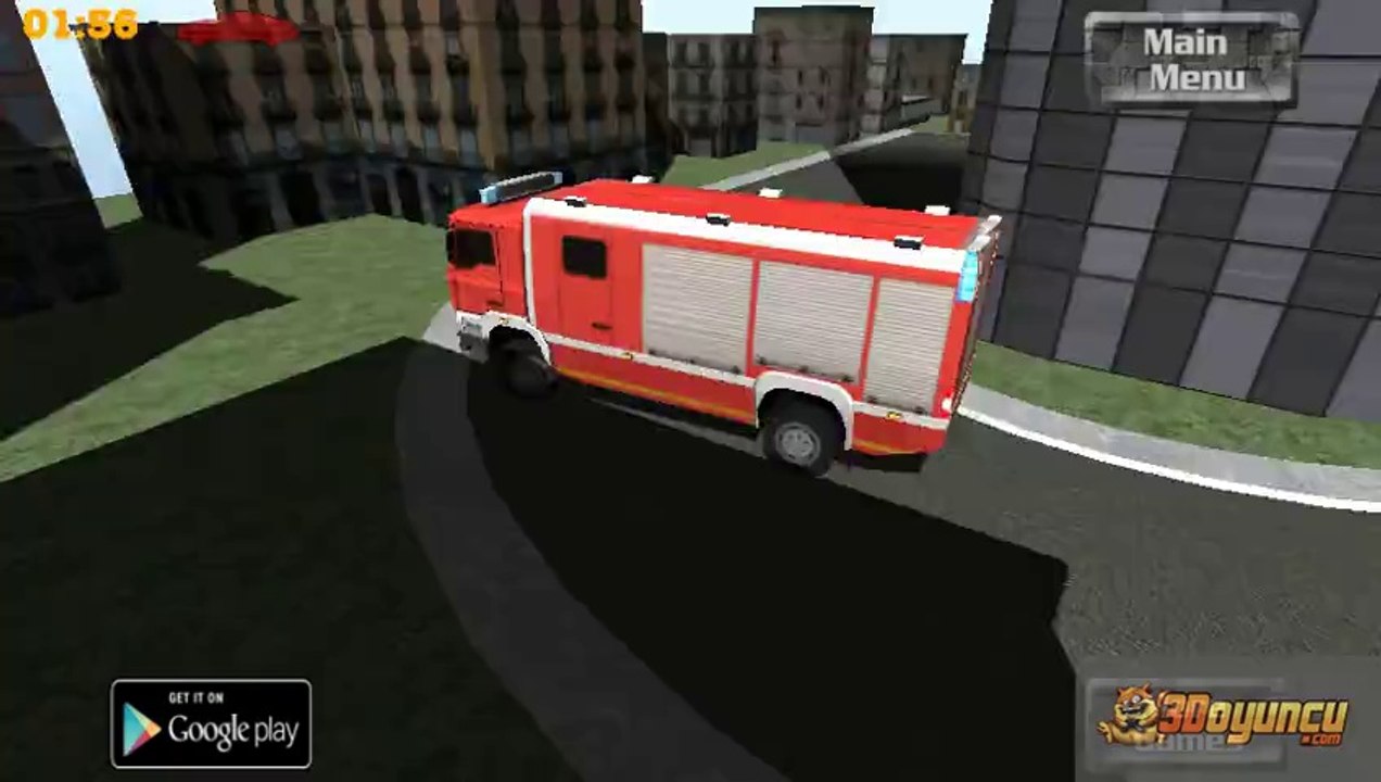 3D İtfaiye Kamyonu Park Etme - 3D Araba Oyunları