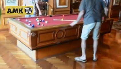 Gemi yolculuğu için otomatik su ayarlı bilardo masası