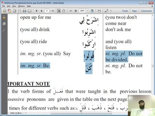 Grammar - # 05 - Arabic Grammar - Amr And Nahi - Order_Request_Advise_and_Prohibition