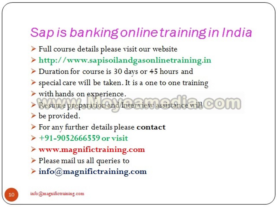 sap is banking online training