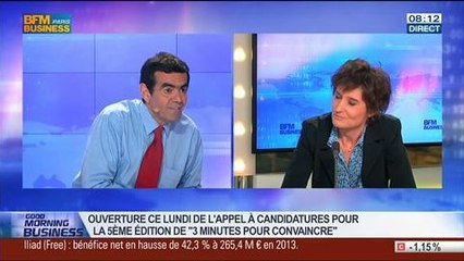 3 minutes pour convaincre: une opération permettant aux gens de se lancer dans l'aventure entrepreneuriale: Isabelle Vendeville, dans GMB – 10/03