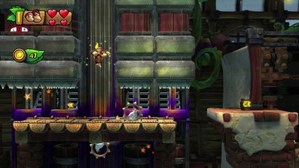 Donkey Kong Country: TF. Máquinas machaconas 5-B - Gameplay - 100% puzzles y letras