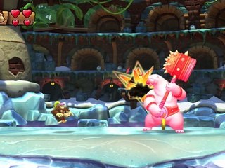 Donkey Kong Country: TF. Pelea polar 5-Boss - Gameplay