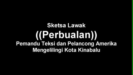 Sketsa Pemandu Teksi dan Pelancong Amerika