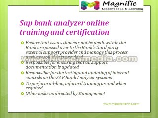 sap bank analyzer online training in india