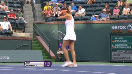 Indian Wells, doppio cappotto per la Radwanska