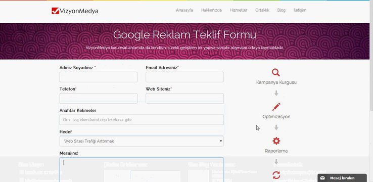 Google Reklam Vermek