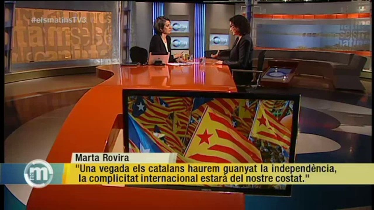 TV3 - Els Matins - Marta Rovira: "La independència, la declararem, no la demanarem a ningú"