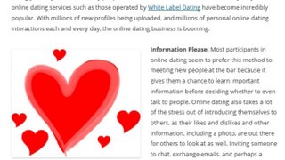 The Good and Bad of Online Dating with White Label Dating