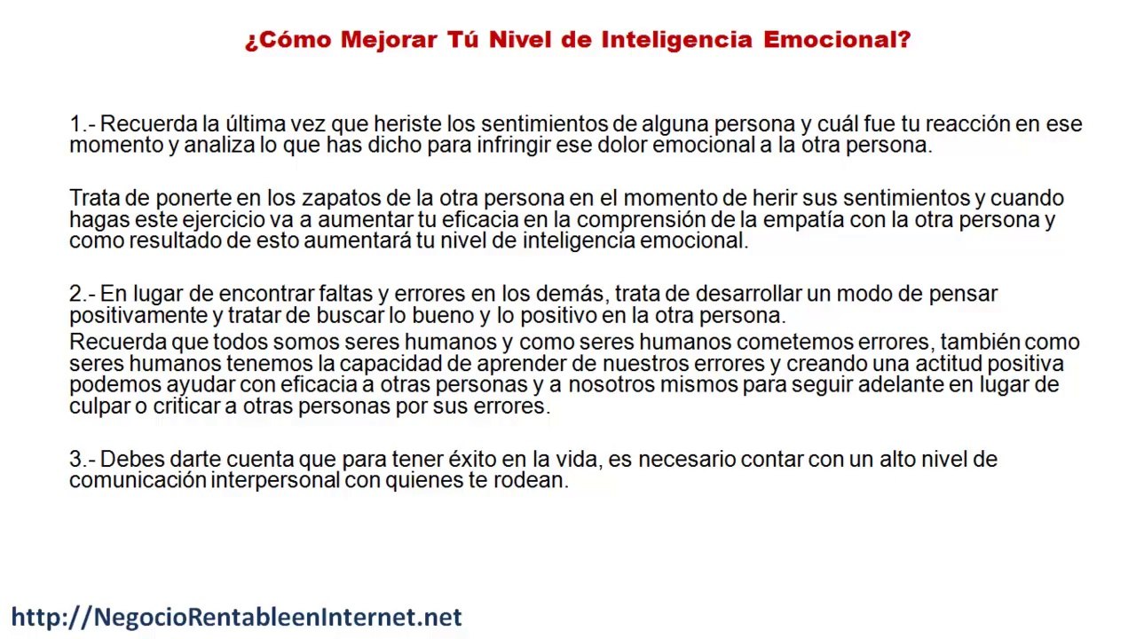 Qué es La Inteligencia Emocional | Pensamiento Positivo |  Cómo Superar Los Miedos