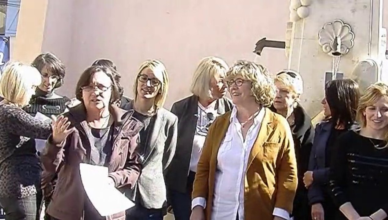 Action de "Gignac rassemblée" pour la journée des Droits des Femmes
