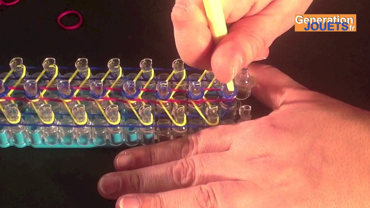 Créer un bracelet en élastique Rainbow Loom Twister - Vidéo Dailymotion