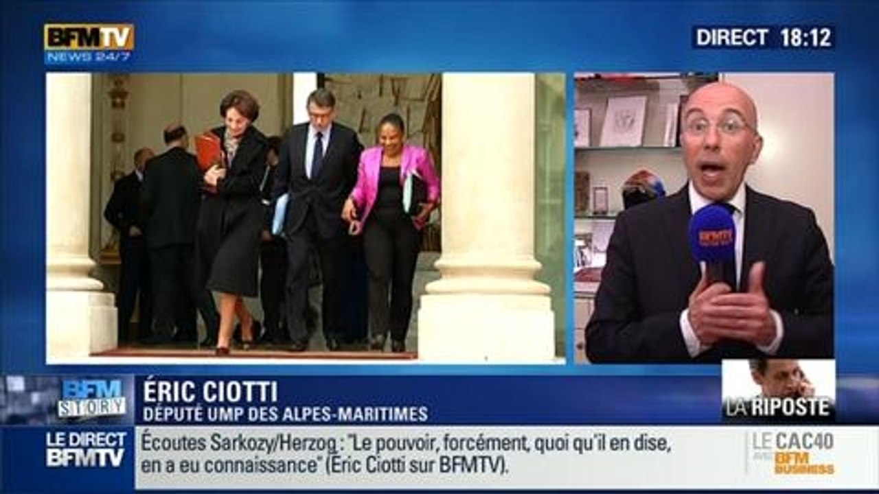 BFM Story: Première sortie publique de Nicolas Sarkozy depuis les affaires Buisson et des écoutes téléphoniques: il n'a fait aucune allusion à ces affaires, selon Éric Ciotti - 10/03