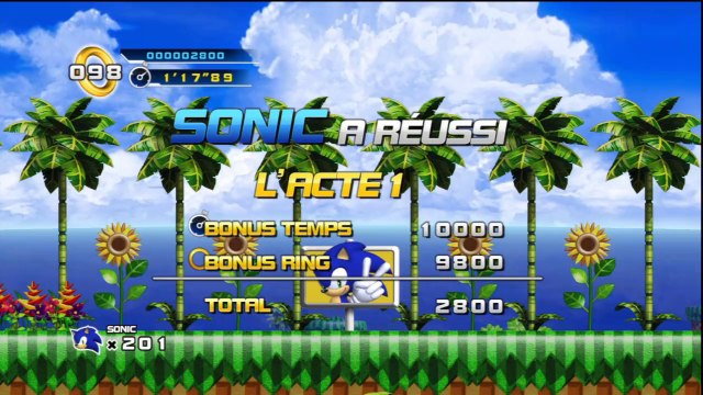 Sonic the Hedgehog 4 : Episode I - Splash Hill Zone Acte 1 : L'aventure commence