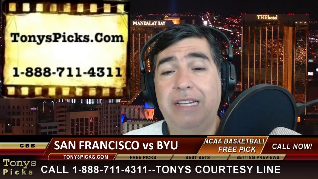 BYU Cougars vs. San Francisco Dons Pick Prediction NCAA College Basketball Odds Preview 3-10-2014