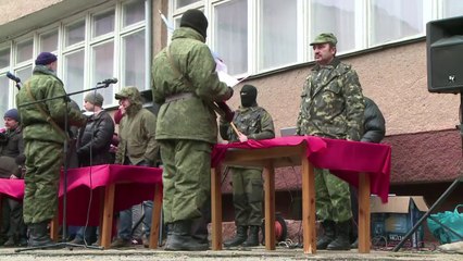 Voluntarios se unen al ejército de Crimea