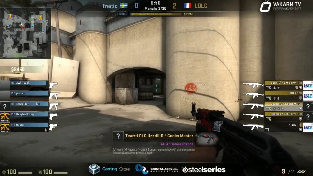 Fnatic vs LDLC - Fragbite - Dust2 + Interview apEX