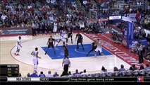 Le début de bagarre entre Blake Griffin et PJ Tucker