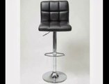 FurnitureMaxx 2 Swivel Elegant PU Leather Modern Adjustable Hydraulic Bar Stools Barstools