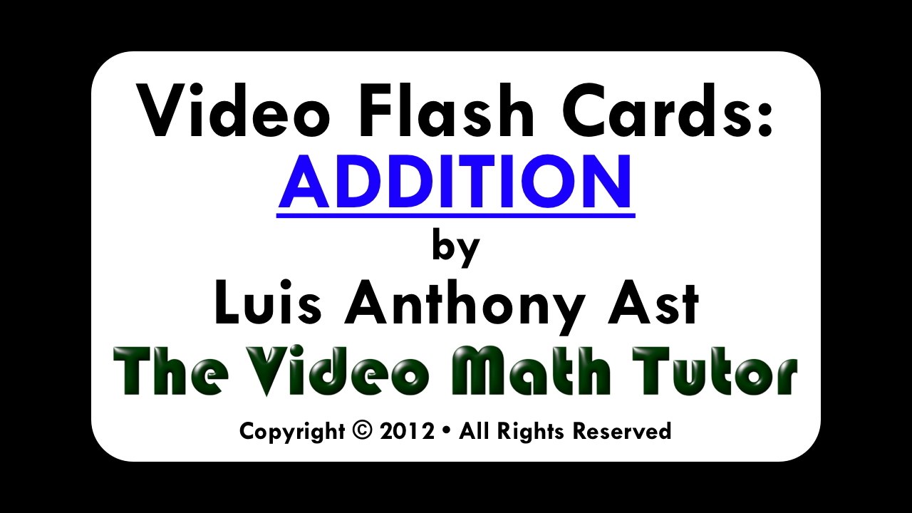 Video Flash Cards: Addition by 2