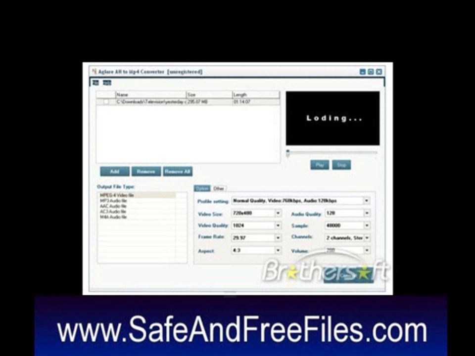 Get Aglare Avi MP4 3GP iPod MPEG WMV MOV DVD Converter 7.1 Activation Number Generator Free
