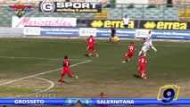 Grosseto - Salernitana 2-1 HD | Highlights and Goal Lega Pro I Div Gir.B 27^ Giornata 9/03/2014