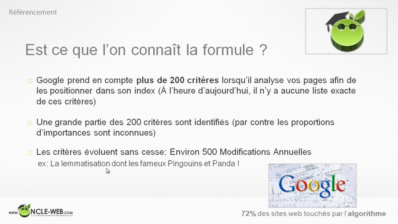 Oncle Web Tutoriel SEO Référencement