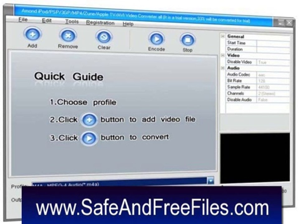 Get Amond FLV to WMV-MPEG-MOV-AVI-iPod-PSP-3GP-MP4-Zune Converter 3.2.2 Activation Number Generator Free