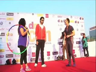 Abhishek Bachchan raps at marathon