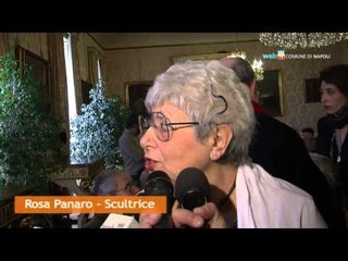 Napoli - Un riconoscimento alla scultrice Rosa Panaro (10.03.14)