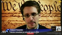 Première apparition publique d'Edward Snowden aux Etats-Unis depuis ses révélations