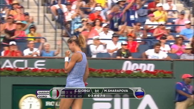 WTA Indian Wells - Sharapova cae en tercer ronda