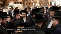 Ultra-orthodox Jews rally in New York against Israeli military draft bill