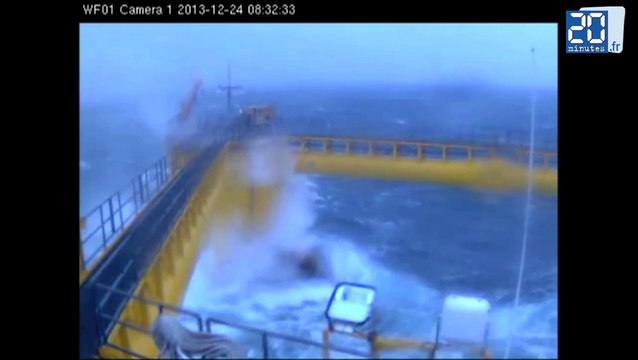 Un prototype d'éolienne flottante à l'épreuve des tempêtes